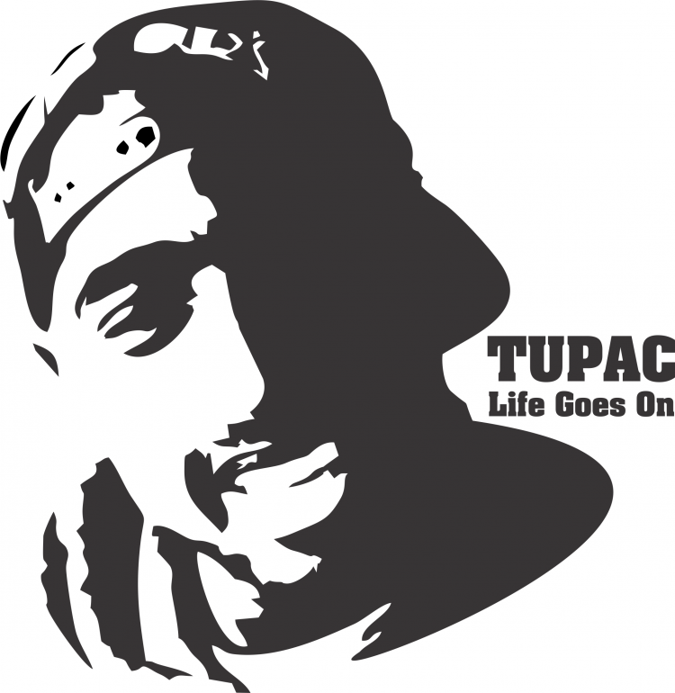 free vector Tupac Shakur T Shirt Design Vector